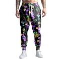 thumbnail image 2 of FINALGANG New Summer Trousers For Men Cartoon Print Stylish Plaid Pants Drawstring Ankle-Tied Sweatpants With Pockets Design Durable Skin Friendly Fabric For Adult, 2 of 5