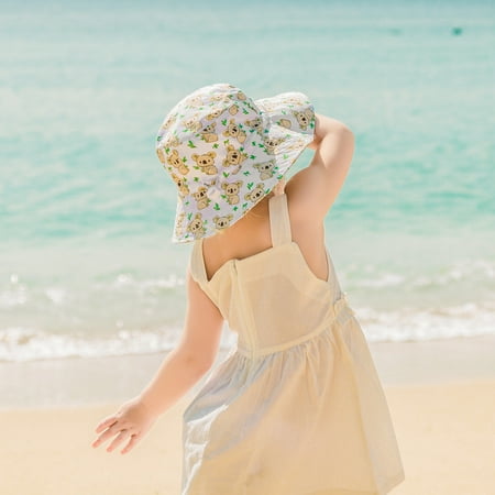 

〖TOTO〗Kids Hats Caps Spring And Summer Sun Flower Baby Hats Children S Shade Breathable Fisherman Hat