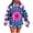 Hot Pink 02, variant on QQAMB Tie Dye Sweatshirts for Women Fall Trendy Drawstring Long Sleeve Hoodies Sweatshirts with Pocket Dark Blue 2XL