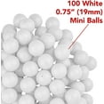 thumbnail image 3 of Fairly Odd Novelties 3/4" Mini Ping Pong/Table Tennis/Beer Pong Round Balls 100 Pack, 19mm, White, 3 of 6