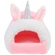 thumbnail image 1 of Nido para hámster, cómoda casa para dormir para mascotas pequeñas, jaula flexible para mascotas, casa para mascotas con forma de unicornio, 1 of 6