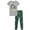 Grey Cars, variant on Quad Seven Boys Pajama Set Cozy Graphic Printed Short Sleeve Sleep Shirt and Pajama Pants 2 Piece