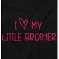thumbnail image 2 of I Love My Little Brother Big Sibling Romper Boys or Girls Infant Baby Brisco Brands 18M, 2 of 6
