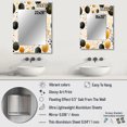 thumbnail image 4 of Designart "Polka Dots In Gold I" Geometric Wall Mirror, Printed Black Wall Mirror, Modern Bathroom Wall Mirror, Decorative Geometric Mirror - 24x32 Inch, 4 of 5