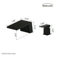 thumbnail image 4 of Single Handle Bathroom Faucet 8 in. Widespread with cUPC Hose in Matte Black, 4 of 9