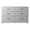 White, variant on Bowery Hill 6-Drawer Farmhouse Dresser with Pewter Handles in Gray