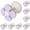 Purple-10Pcs, variant on Plastic Phone Cord Holder Clips,Paste-type Cable Clips for Nightstand,Wire Holder for Cable Management,Flower Shaped Cord Organizer for Desk,Plastic,2.01x2.01",1 Pc,Green