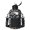 Fireman and Cone Blue Pattern, variant on Fireman and Sign White Pattern 74oz Half Gallon Water Bottle with Sleeve, Gym Hydration Bottle with Strap & Storage Pocket, Straw Flip Lid Gifts for Men Women Fitness Enthusiasts
