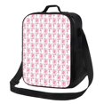 thumbnail image 1 of Disketp Flamingo On Checkered Bolsa Térmica Estampada para Almuerzo, Lonchera para Hombres y Mujeres Adultos, 1 of 7