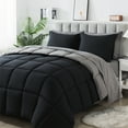 thumbnail image 3 of IGI Queen Size 7 Piece Comforter Set | Bed in a Bag for Unisex Adult | Black/Gray, 3 of 6