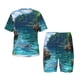 thumbnail image 1 of Balery Tropical Paradise Window View Conjunto de Pijama Infantil de Manga Corta con Estampado – Ropa de Dormir de Algodón Suave-Medium, 1 of 6
