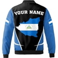 thumbnail image 3 of Lotusprinthandmade Personalized Name & Number Nicaragua Pride All-over Print Bomber Jacket S-5XL Multicolor, 3 of 5