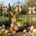 thumbnail image 3 of Horivan Cute Rabbit Garden Statue Outdoor Decor, Resin Bonsai Pot Sculpture, Weatherproof Patio Yard Ornament for Home and Garden Decoration, 3 of 7