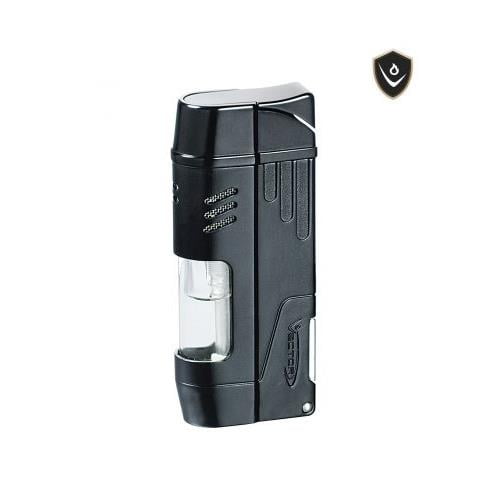 Vector Delta Dual Flame Torch Lighter with Cigar Punch