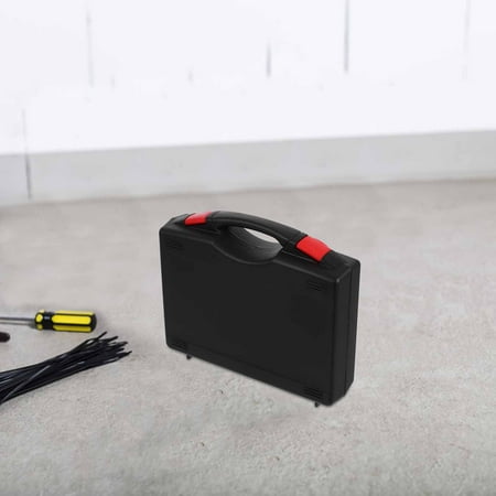 OFFIGAM Black Plastic PP Drill Bit Storage Organizer Portable Tool Box Hardware Case 7.7×6.7×1.8in OFFIGAM Black Plastic PP Drill Bit Storage Organizer Portable Tool Box Hardware Case 7.7×6.7×1.8in