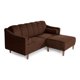 thumbnail image 3 of Sala Modular Sofá Cama Reversible Makora Velvet Chocolate Modelo Novella, 3 of 9