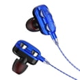thumbnail image 4 of 6x Nuevo Altavoz único 3,5 Mm en La Oreja Estéreo Auricular Auricular Auriculares Azul 6 piezas, 4 of 7