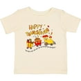 thumbnail image 3 of Inktastic Happy Thanksgiving Turkey Train with Food Boys or Girls Baby T-Shirt, 3 of 5