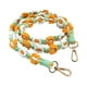 thumbnail image 1 of Cordón para teléfono móvil tejido con flores, correa para bolso cruzado, llavero de macramé Estilo F, 1 of 9