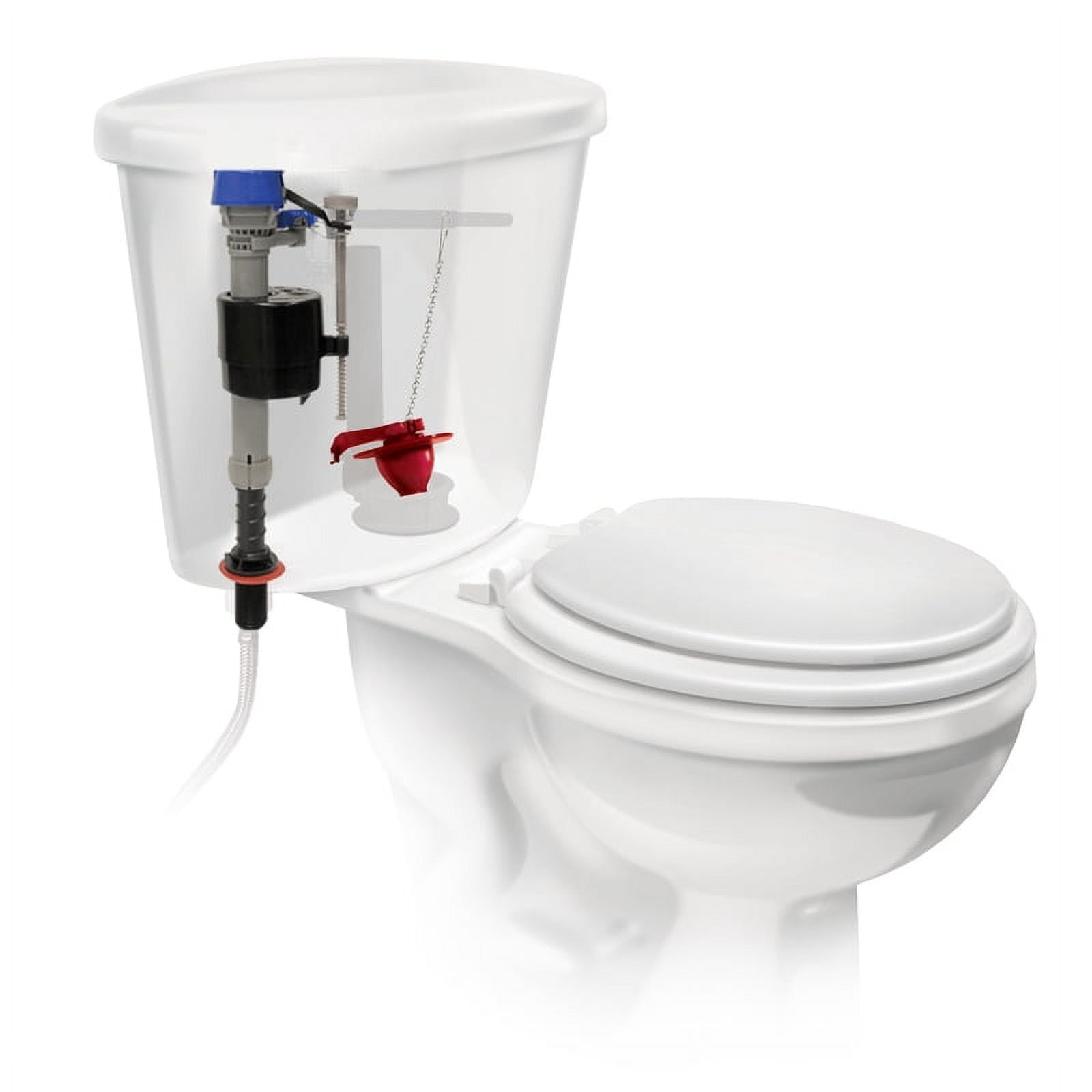 (4 pack) Fluidmaster K-400H-039 PerforMAX Toilet Fill Valve and 2" Flapper Repair Kit, Plastic, 1-Pack, Height 13.9in