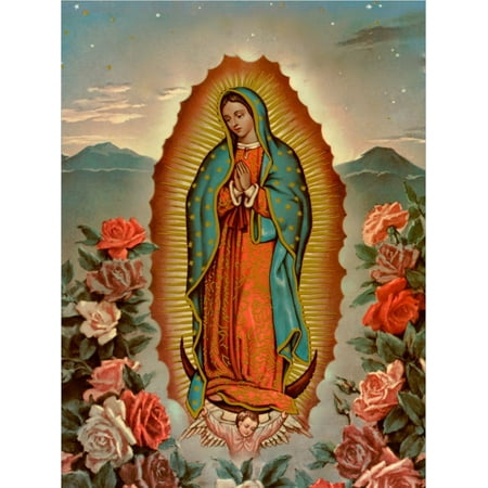 Our Lady of Guadalupe Virgin Mary Mexico Christian Catholic paper poster 14 Our Lady of Guadalupe Virgin Mary Mexico Christian Catholic paper poster 14