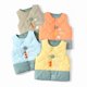 thumbnail image 3 of Gibobby Chamarra de forro polar para niños y niñasNiños Niño Niña 3D Dinosaurio Chaleco Outwear Sin Mangas Caliente Chaqueta Otoño Invierno Primavera(Amarillo, 3-4 Años), 3 of 5