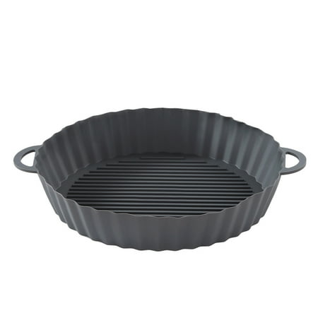 

Flexible Silicone Baking Home Kitchen Oven Heating Air Fryer Pot With Handle