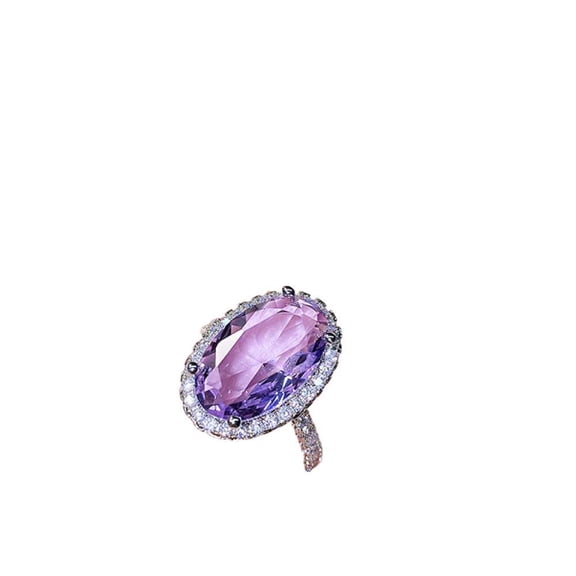 LINXIQIN Classic Promise Ring Valentine's Day For Her For Women Dazzling Shiny CZ Cubic Zirconia Ring Ideal Jewelry Gift Comes in Elegant Box