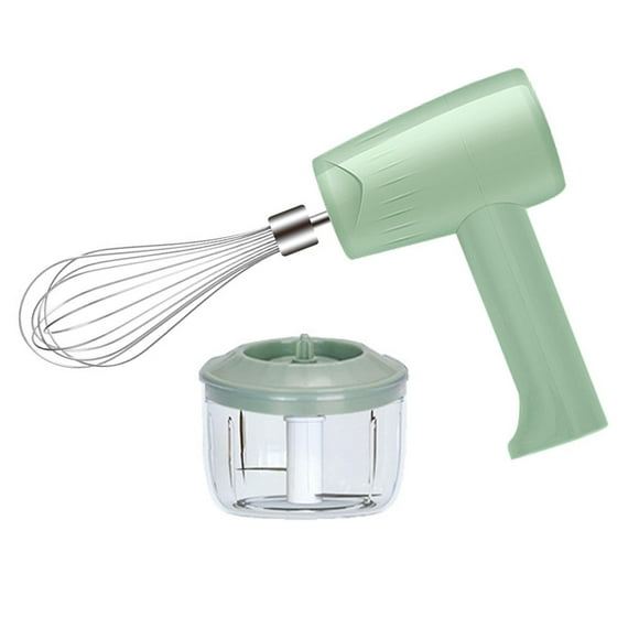 de huevos de mano a portátil de acero inoxidable con carga USB para hornear Verde Gloria batidor de huevos de mano