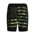 thumbnail image 5 of Naloa American Flag Camo Men's Short Pajama Pants, Lounge Comfort Shorts with Elasticized Waistband and Side Pockets - XX-Large, 5 of 9
