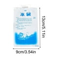 thumbnail image 2 of 1 Pc Reusable Gel Packs Gel Ice Pack Gel Cooling Bags Polyethylene Cooler Accessories Reusable Ice Packs for Food Industrial Medical Use, 3.54x5.11 Inch, 100ml, 2 of 3