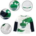 thumbnail image 2 of LYMAYTER T-Shirts pour Garçons, T-Shirts Imprimés Dessin Animé pour Bébé, Printemps Automne, Col Rond, Slim, 1-9 Ans, 2 of 8