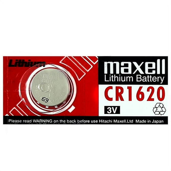 Maxell CR1620 3V Lithium Coin Battery 5 Pack -  Free Shipping