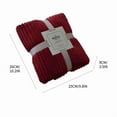 thumbnail image 5 of AuroraX Thick Fuzzy Throw Blanket for Couch Sofa Wine Soft Cozy Warm Decorative Plush Blanket for All Seasons 39"x59" Washable Reversible Throw, 5 of 5