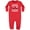 Red, variant on Firefighter Daddy Baby Fireman Baby Fleece Romper