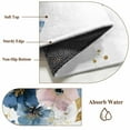 thumbnail image 6 of 5'x7' Area Rugs, Navy Blue Spring Floral Indoor Outdoor Area Rug for Living Room Bedroom, Farmhouse Butterfly Watercolor Washable Bathroom Rugs Kitchen Floor Carpet Mats Home Decor Aesthetic, 6 of 8