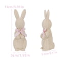 thumbnail image 4 of Sentmoon Storage Baskets Woven Basket Easter Decor Woven and Rattan Resin Rabbit Statue Handcrafted Garden Decor Cute Bunny Figurine Home Desk Shelf Ornament Spring Easter Decoration Animal Art, 4 of 6