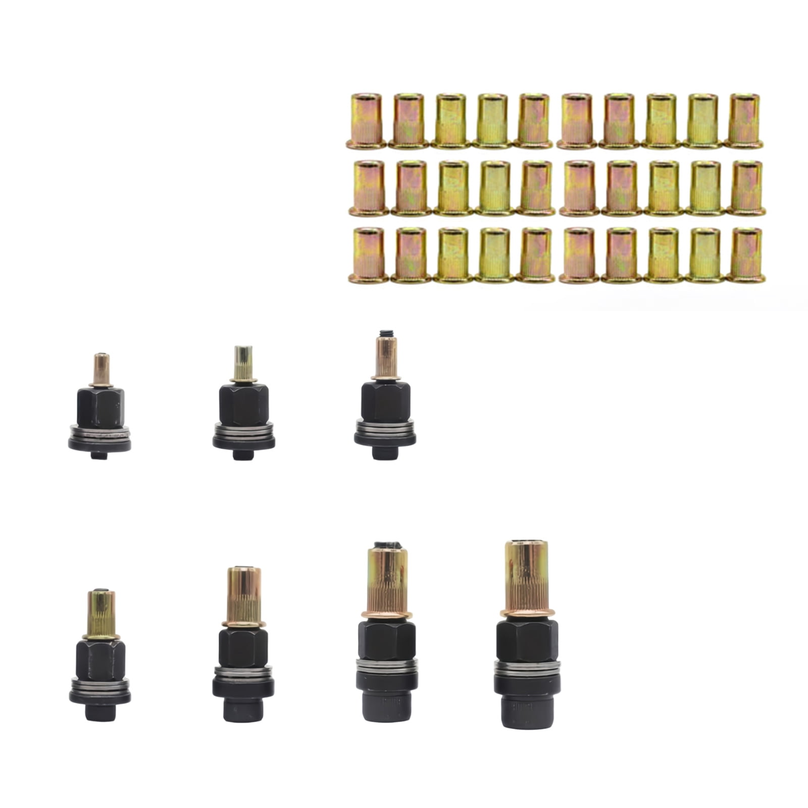 Carbon Steel Rivet Nut Tool Set Manual Riveter Nutting Accessory Easy Install Enduring
