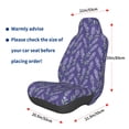thumbnail image 2 of Lsque Lavender Flowers Pattern Car Seat Covers for Front Seats , Waterproof Seat Covers for Cars, Sporty Front Seat Covers,Car Seat Cover Protector Front Seats, 2 of 5