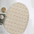 thumbnail image 5 of Beige Tufted Rug 9X13, Geometric Wool, Area Rugs, Living room, Bedroom, Oval Carpet, 5 of 6