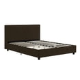 thumbnail image 6 of DHP Dakota Upholstered Faux Leather Platform Bed, Full, Brown, 6 of 17