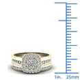 thumbnail image 4 of 1ct TDW Diamond 14K Yellow Gold Cluster Halo Bridal Set, 4 of 4