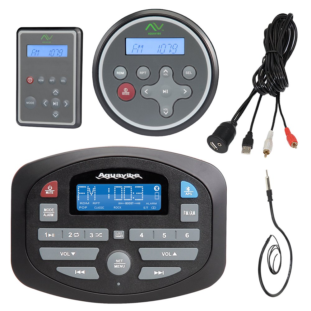 Magnadyne SP3 AM/FM LCD Bluetooth Waterproof Compact Marine Stereo