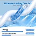thumbnail image 5 of Cooling Thin Mattress Pad, Queen Size Mattress Topper for Hot Sleepers, with a Deep Pocket Fits 16" Mattresses, Cool Fitted Sheets for Bed, Summer Cooling System, Gray, 60"x80", 5 of 5