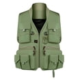thumbnail image 1 of Fotografía Chaleco Chaqueta Sin Mangas Chaqueta de Exterior Chaleco de Chaleco de Trabajo , XXXL Verde XXXL Sunnimix Chaleco de pesca para hombres, 1 of 8