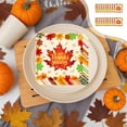thumbnail image 2 of Fall Ornaments Thanksgiving Paper Plates Festive Fall Pumpkin And Maple Leaves Pattern Disposable Tableware For Fall Harvests Party, 2 of 7