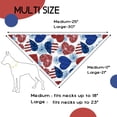 thumbnail image 4 of 4th of July Dog Bandanas 2 Pack Independence Day,American Flag Reversible Triangle Patriotic Pet Scarves for Boy and Girl,Memorial Day Bandana for Small Medium Large Dogs Cats(Paws|Hearts Medium), 4 of 5