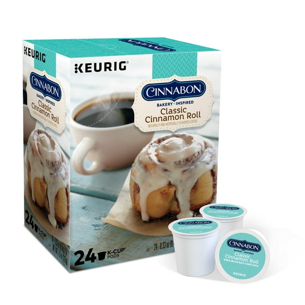 Cinnabon Classic Cinnamon Roll Flavored KCup Coffee Pods, Light Roast