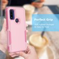 thumbnail image 3 of For Motorola Moto G pure/ G Power (2022) Case, 2 in 1 Hard PC Phone Case for Moto G pure/ G Power（2022）, Takfox Rubber & Rugged Shockproof Full Body Protection Case Cover,Rose Gold, 3 of 7