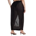 thumbnail image 2 of ELOQUII Women's Plus Size Sheer Printed Organza Skirt, 2 of 4